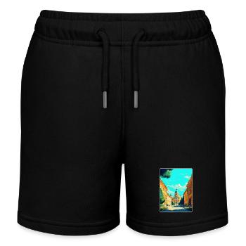 Potsdam Allemagne Affiche de voyage vintage Souvenir WPA - Short de jogging enfant bio Stanley/Stella - noir - Devant