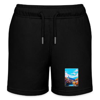 Sarajevo Bosnien Herzegowina Vintage Reiseposter - Kinder Organic Joggingshorts Mini Bolter von Stanley/Stella - Schwarz - Vorne