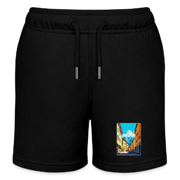 Trente Italie Affiche de voyage vintage WPA Souvenir - Short de jogging enfant bio Stanley/Stella - noir - Devant