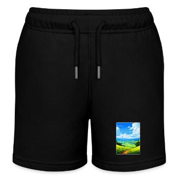 Bergisches Land Allemagne Affiche de voyage vintage WPA - Short de jogging enfant bio Stanley/Stella - noir - Devant