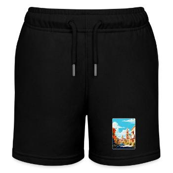 Cordoue Espagne Affiche de voyage vintage WPA Souvenir - Short de jogging enfant bio Stanley/Stella - noir - Devant