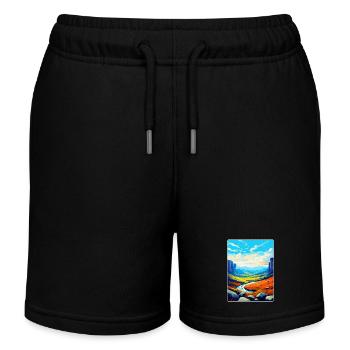 High Cup Nick Cumbria Affiche de voyage vintage WPA - Short de jogging enfant bio Stanley/Stella - noir - Devant