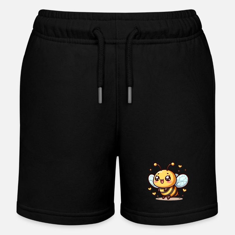 Abeille - Short de jogging enfant bio Stanley/Stella - noir