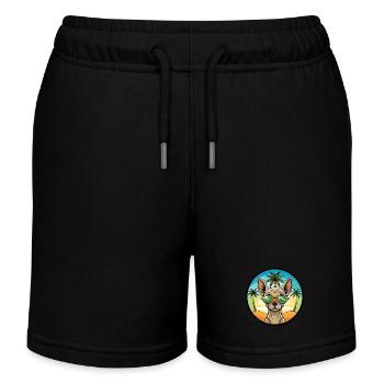 Inca Hairless Dog Breed Cartoon Lunettes de soleil Beach - Short de jogging enfant bio Stanley/Stella - noir - Devant
