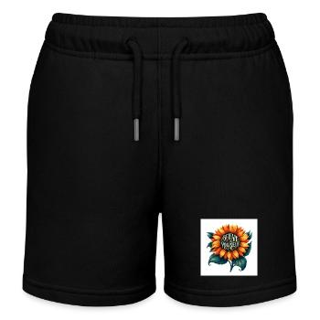 Croyez en vous Sunflower Design - Short de jogging enfant bio Stanley/Stella - noir - Devant