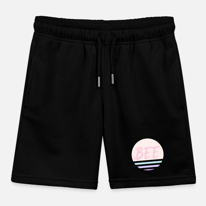Bee Pink Kids Organic Sweat Shorts by Stanley/Stella
