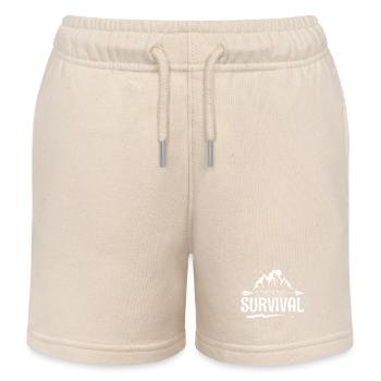 Survie en équipe - Short de jogging enfant bio Stanley/Stella - écru doux - Devant