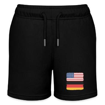 Deutschland - Kinder Organic Joggingshorts Mini Bolter von Stanley/Stella - Schwarz - Vorne