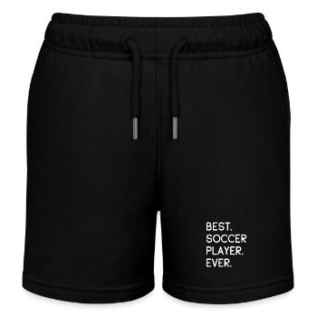 Soccer Player Soccer Player - Kids Organic Sweat Shorts by Stanley/Stella - black - Front