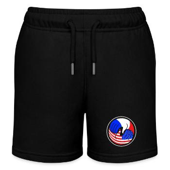 Frankreich - Kinder Organic Joggingshorts Mini Bolter von Stanley/Stella - Schwarz - Vorne