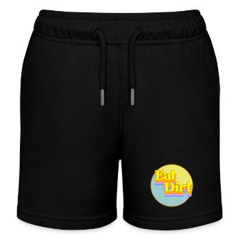 Dreck fressen - Kinder Organic Joggingshorts Mini Bolter von Stanley/Stella - Schwarz - Vorne