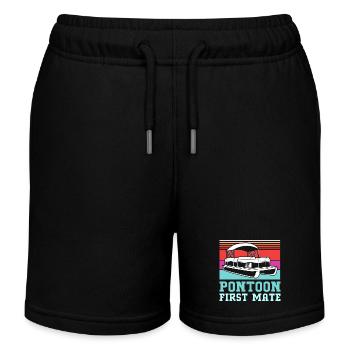 Bateau ponton Bateau Bateaux - Short de jogging enfant bio Stanley/Stella - noir - Devant