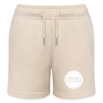 Alica comme prénom - Short de jogging enfant bio Stanley/Stella - écru doux - Devant