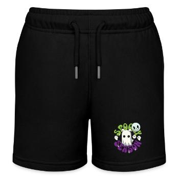 Spooky Season Halloween Geister Gespenster - Kinder Organic Joggingshorts Mini Bolter von Stanley/Stella - Schwarz - Vorne