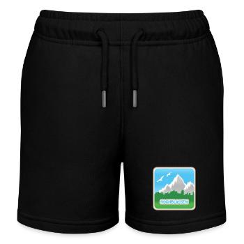 Hochblassen als Bergsport - Kinder Organic Joggingshorts Mini Bolter von Stanley/Stella - Schwarz - Vorne