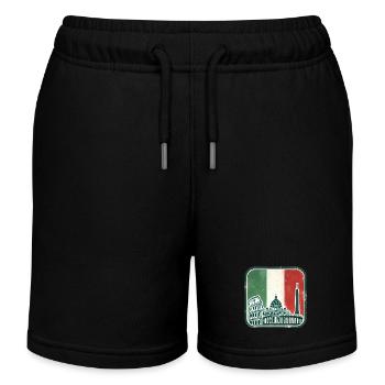 Italienische Flagge Wahrzeichen Silhouette - Kinder Organic Joggingshorts Mini Bolter von Stanley/Stella - Schwarz - Vorne