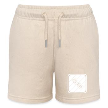 Alice as a girl's name - Kids Organic Sweat Shorts by Stanley/Stella - soft Ecru - Front