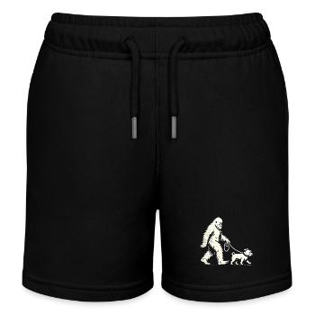 Bigfoot Walking Bulldog Silhouette - Short de jogging enfant bio Stanley/Stella - noir - Devant