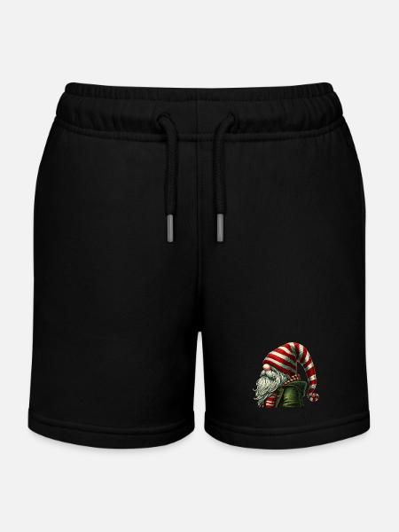 Elijah Wichtel - Kinder Organic Joggingshorts Mini Bolter von Stanley/Stella - Schwarz