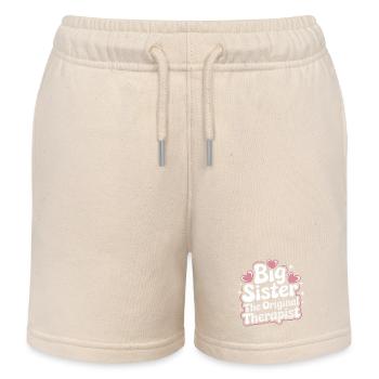 Sister Sibling Family - Kids Organic Sweat Shorts by Stanley/Stella - soft Ecru - Front