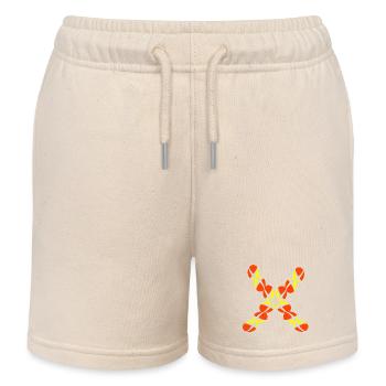 X - Short de jogging enfant bio Stanley/Stella - écru doux - Devant