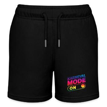 Karneval Mode On Fasching Fasnet - Kinder Organic Joggingshorts Mini Bolter von Stanley/Stella - Schwarz - Vorne