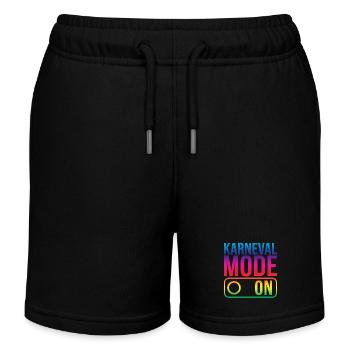 Karneval Mode On Fasching Fasnet - Kinder Organic Joggingshorts Mini Bolter von Stanley/Stella - Schwarz - Vorne