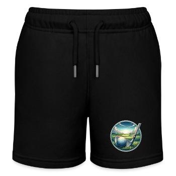 Golfe - Short de jogging enfant bio Stanley/Stella - noir - Devant