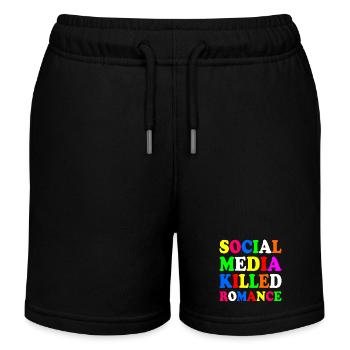 social media killed romance - Short de jogging enfant bio Stanley/Stella - noir - Devant