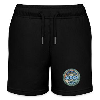 Cadeau pour Aiden - Short de jogging enfant bio Stanley/Stella - noir - Devant