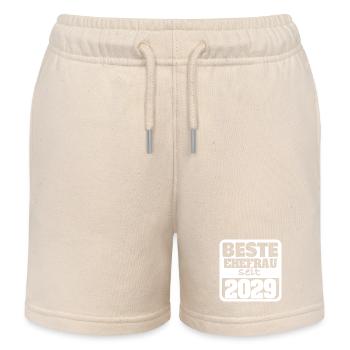 Verlobt 2029 - Kinder Organic Joggingshorts Mini Bolter von Stanley/Stella - Natur - Vorne