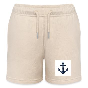 Anker setzen, Leinen los – Abenteuer auf hoher See - Kinder Organic Joggingshorts Mini Bolter von Stanley/Stella - Natur - Vorne