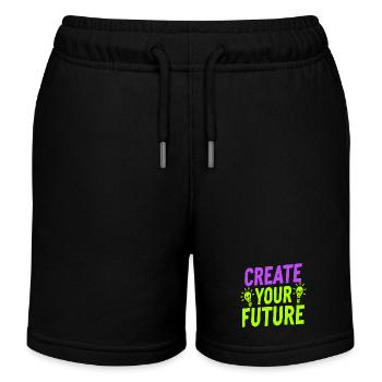 Créez votre future ampoule - Short de jogging enfant bio Stanley/Stella - noir - Devant