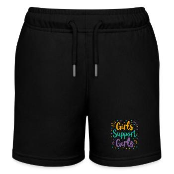Filles Soutien Filles Déclaration Amitié - Short de jogging enfant bio Stanley/Stella - noir - Devant