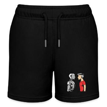 GPT Künstliche Intelligenz - Kinder Organic Joggingshorts Mini Bolter von Stanley/Stella - Schwarz - Vorne