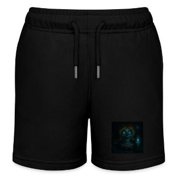 Grusel Puppe Halloween Geschenk - Kinder Organic Joggingshorts Mini Bolter von Stanley/Stella - Schwarz - Vorne