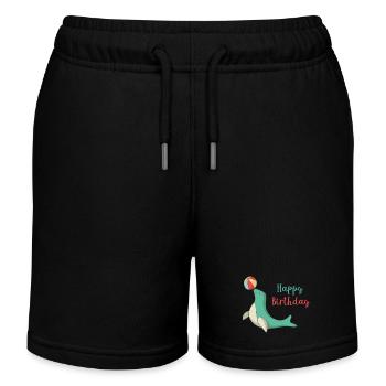 anniversaire - Short de jogging enfant bio Stanley/Stella - noir - Devant