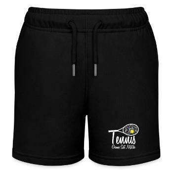 Tennis Match Tennisspieler Geschenk Hobby - Kinder Organic Joggingshorts Mini Bolter von Stanley/Stella - Schwarz - Vorne