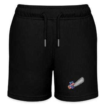 Chainsaw motor saw - Kids Organic Sweat Shorts by Stanley/Stella - black - Front