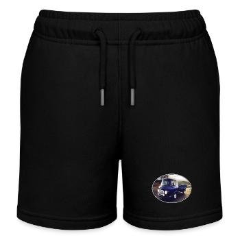 Barkas B1000 - Kinder Organic Joggingshorts Mini Bolter von Stanley/Stella - Schwarz - Vorne