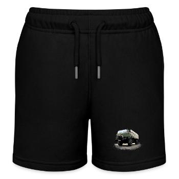 IFA | L60 | DDR | LKW - Kinder Organic Joggingshorts Mini Bolter von Stanley/Stella - Schwarz - Vorne