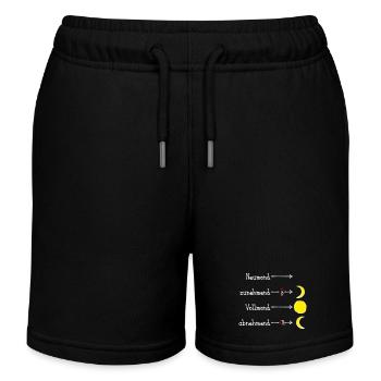 Mondphasen mit Eselsbrücke - hell - Kinder Organic Joggingshorts Mini Bolter von Stanley/Stella - Schwarz - Vorne