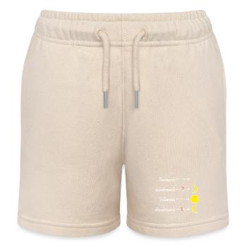Mondphasen mit Eselsbrücke - hell - Kinder Organic Joggingshorts Mini Bolter von Stanley/Stella - Natur - Vorne