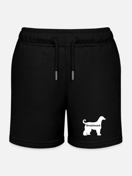 Windhund - Kinder Organic Joggingshorts Mini Bolter von Stanley/Stella - Schwarz