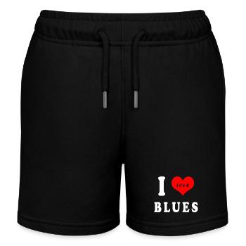 J'adore le blues - Short de jogging enfant bio Stanley/Stella - noir - Devant