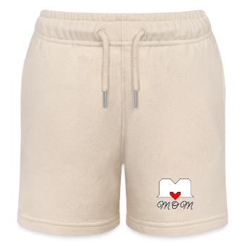 Mother's love best mum best MOM - Kids Organic Sweat Shorts by Stanley/Stella - soft Ecru - Front