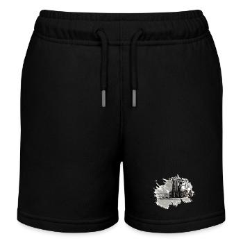 Chariot élévateur - Short de jogging enfant bio Stanley/Stella - noir - Devant