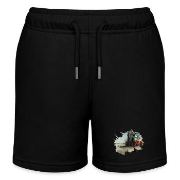 Forklift - Kids Organic Sweat Shorts by Stanley/Stella - black - Front