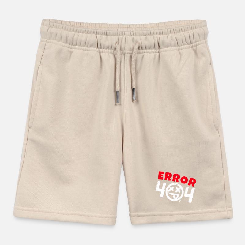 Error 404 Not Found Kids Organic Sweat Shorts by Stanley/Stella