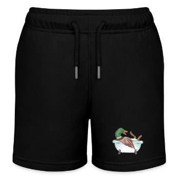 Baignoire de bain de canard - Short de jogging enfant bio Stanley/Stella - noir - Devant